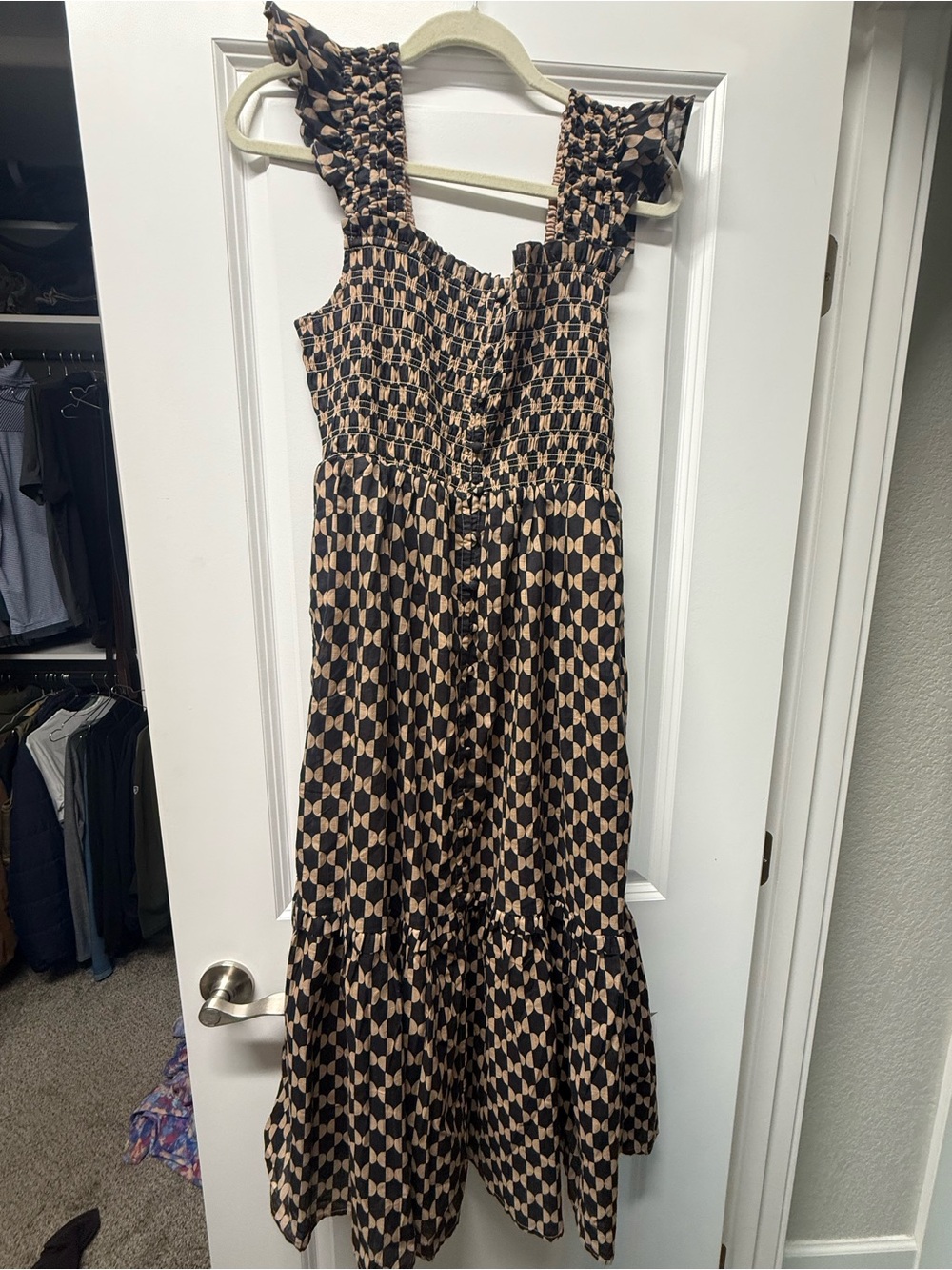 Anthropologie Peregrine Square Neck Midi Dress